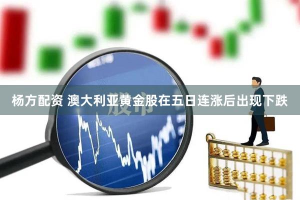 杨方配资 澳大利亚黄金股在五日连涨后出现下跌